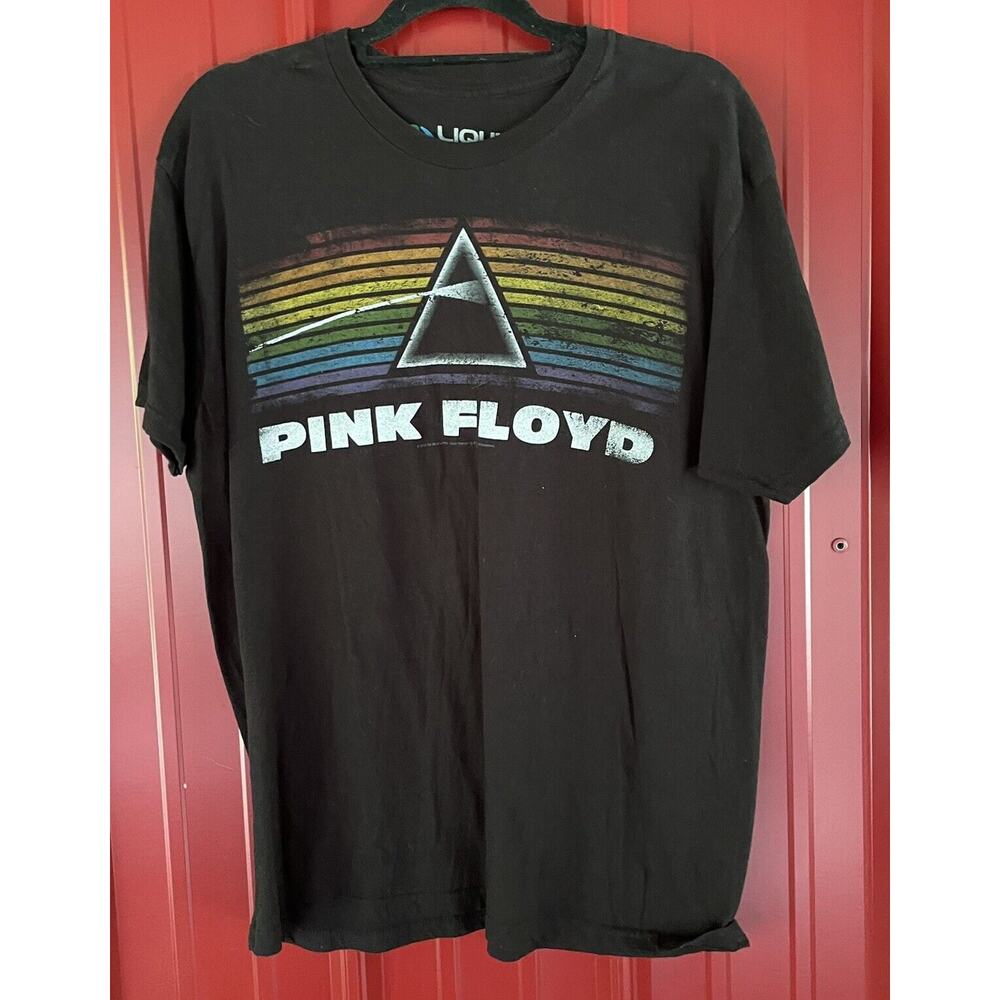 Pink Floyd Liquid Blue Shirt‎ Graphic Band Tee Mens Large